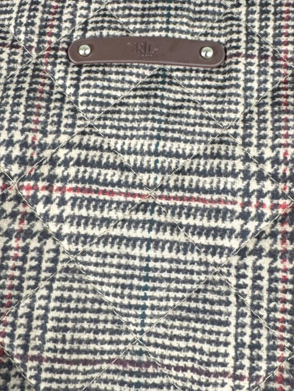 Lauren Ralph Lauren Glen Plaid Quilted Barn Coat Jacket Womens 2XL CJ-2433 - Picture 9 of 13
